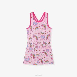 NWT ~ Barbie™ Star Power Posh Peanut Criss-Cross Back Romper ~ Size 3/4 T